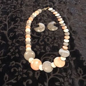 Avon necklace and earring set.